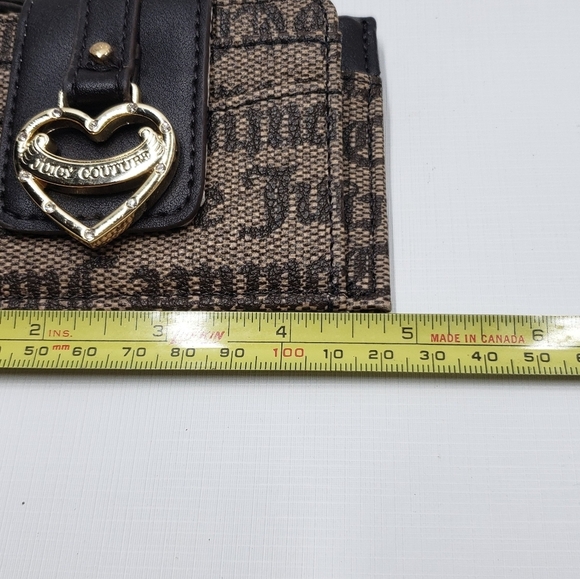 New Juicy Couture Wallet My Heart Will Go On Status Taupe Brown - Picture 12 of 15